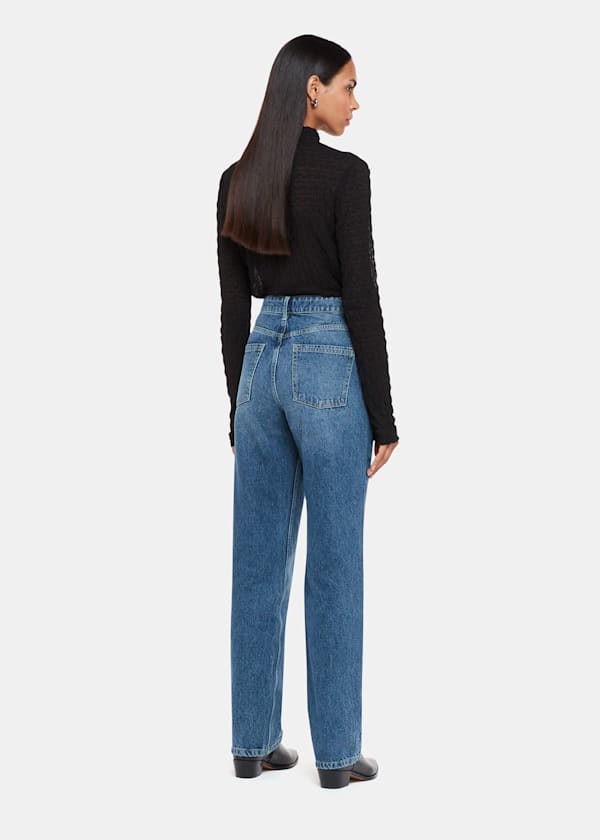 Denim Straight Leg Full Length Jean